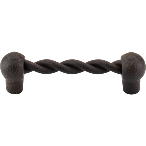 Top Knobs M447 Thames Twist Bar Pull 3 3/4" (c-c) - Rust - Chateau II Collection